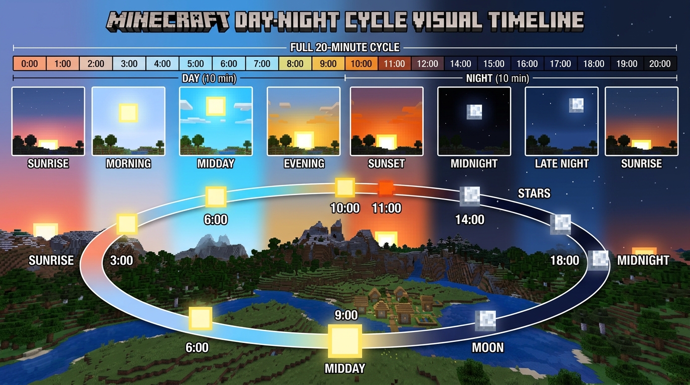 How Long Are Minecraft Days and Nights: Complete Timing Guide ...