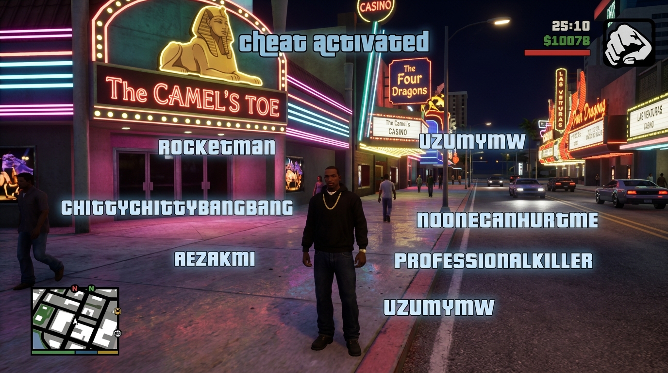 All GTA San Andreas Definitive Edition Cheats for PC — GamesRead.com