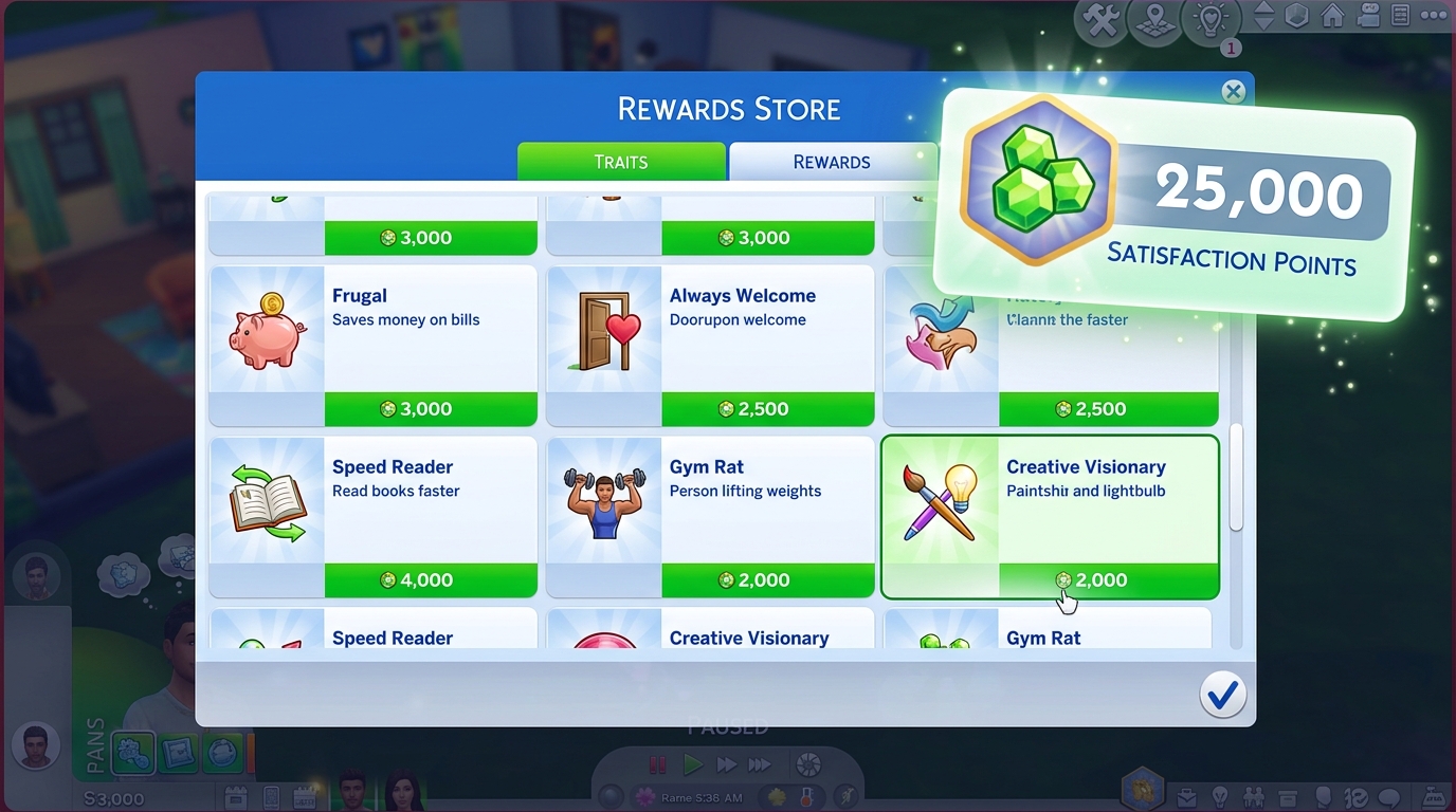 The Sims 4 Satisfaction Points Cheat Codes — GamesRead.com